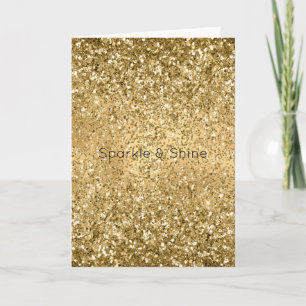 Carte Parties scintillant Glitzy Gold Glam