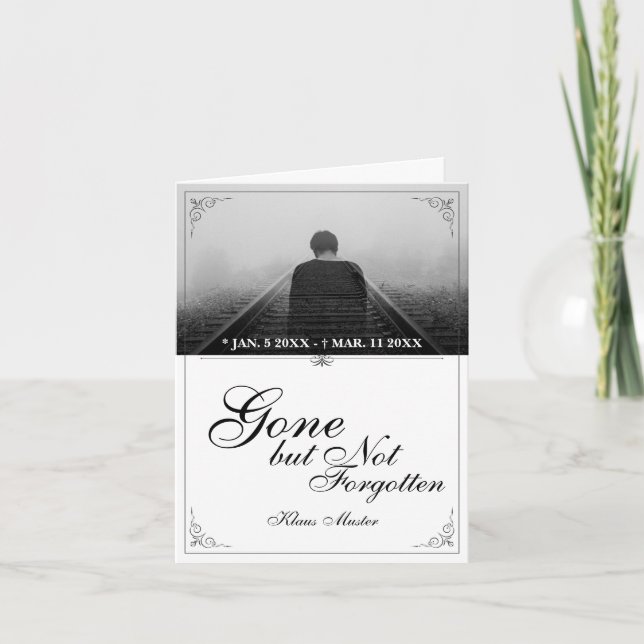 Carte Partis mais pas oubliés - Classique (Devant)