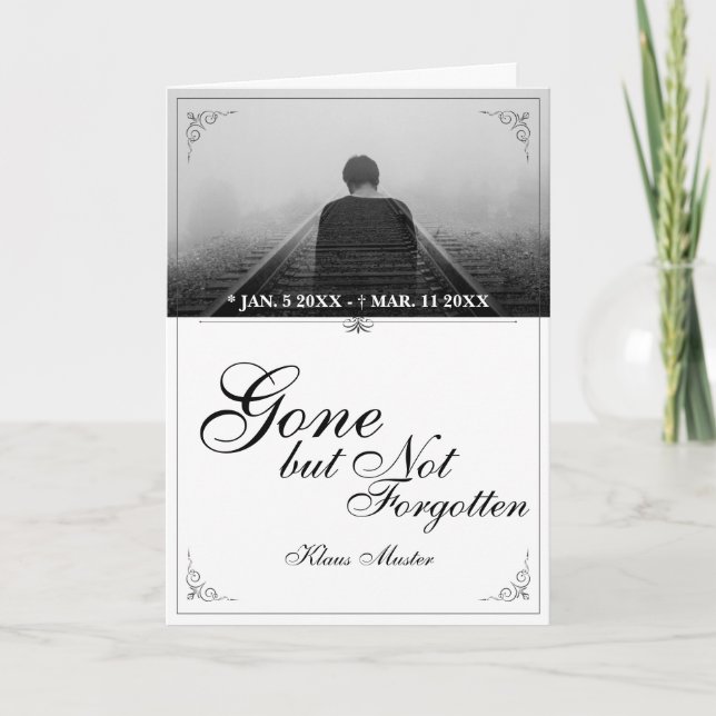 Carte Partis mais pas oubliés - Classique (Devant)