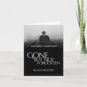 Carte Partis mais pas oubliés - Sombre