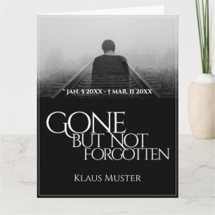 Carte Partis mais pas oubliés - Sombre