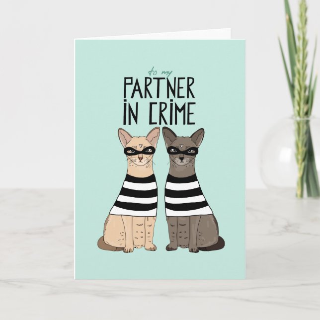Carte Partner In Crime Love Card (Devant)