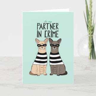 Carte Partner In Crime Love Card