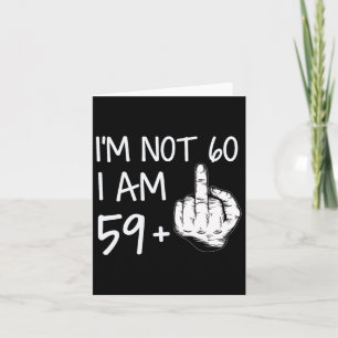 Carte Pas 60 Je Suis 59 Plus 1 T-Shirt Homme Doigt Du Mi