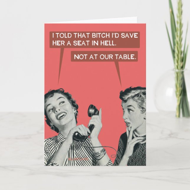 Carte Pas à notre table... (Devant)