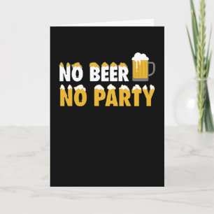 Carte Pas de bière Pas de fête