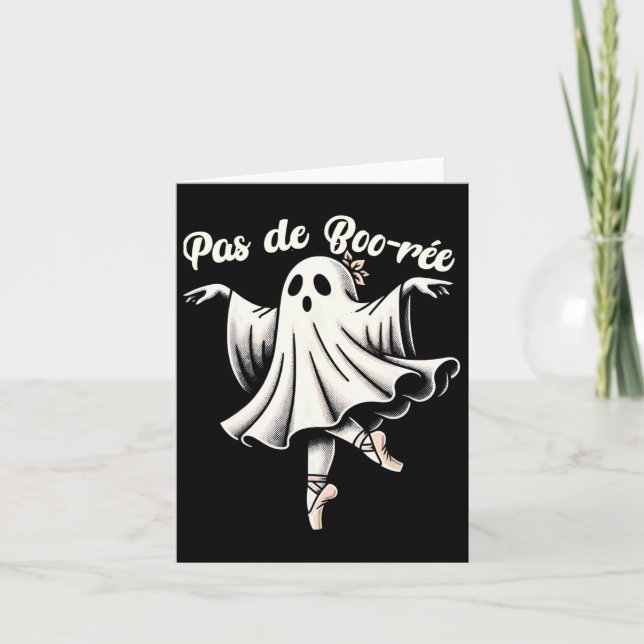 Carte Pas De Boo-rée Danseur de ballet Fantôme Prof de d (Devant)