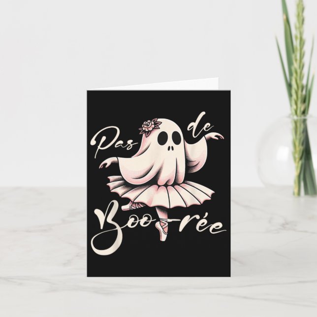Carte Pas De Boo-rée Danseur de ballet Professeur de dan (Devant)