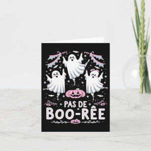 Carte Pas De Boo-rée Fantôme De Ballet Prof De Danse Drô