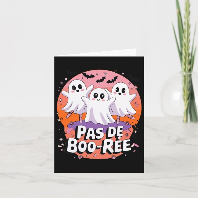 Carte Pas De Boo-rée Fantôme De Ballet Prof De Danse Drô (Devant)
