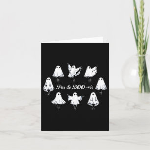 Carte Pas De Boo-rée Funny Ballet Ghosts Danse Halloween