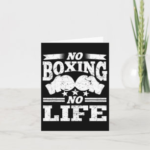 Carte Pas de boxe Pas de vie Gants de boxe Gants de boxe