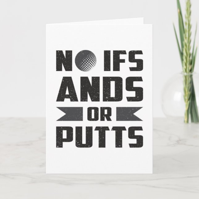 Carte Pas De Cadeaux De Golf Ifs Et Putts (Devant)