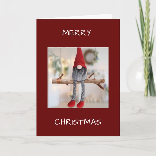 CARTE PAS DE ENDROIT COMME CHEZ SOI/NOËL VU PAR UN GNOME (Devant)