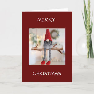CARTE PAS DE ENDROIT COMME CHEZ SOI/NOËL VU PAR UN GNOME