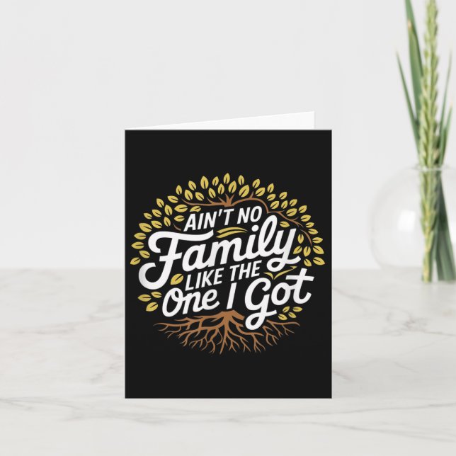 Carte Pas De Famille Comme Celle Que J'Ai Obtenu Drôle F (Devant)