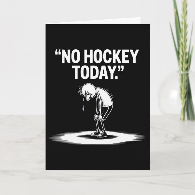 Carte Pas de hockey aujourd'hui _3  (Devant)