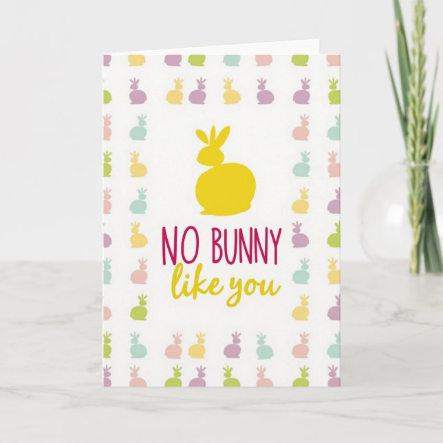 Carte Pas de Lapin Comme Toi (Devant)