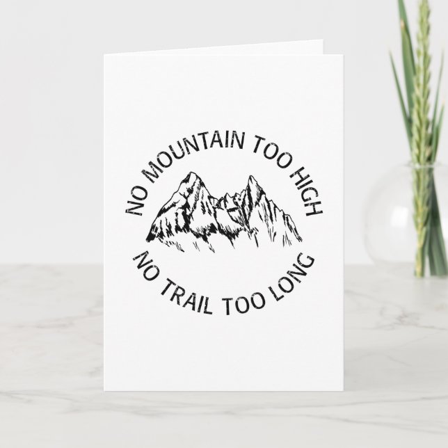 Carte Pas de montagne trop haute, pas de sentier trop lo (Devant)