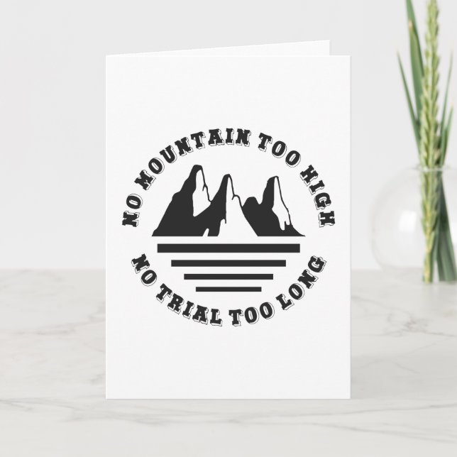 Carte Pas de montagne trop haute, pas de sentier trop lo (Devant)