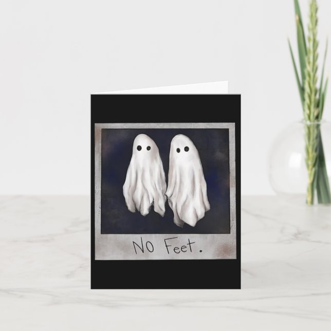 Carte Pas de pieds Ghost Halloween Witch Lydia Bleach Éf (Devant)