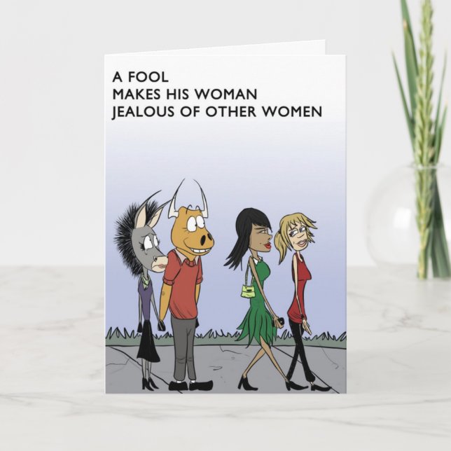 Carte Pas De Place Pour La Jealousie (Devant)