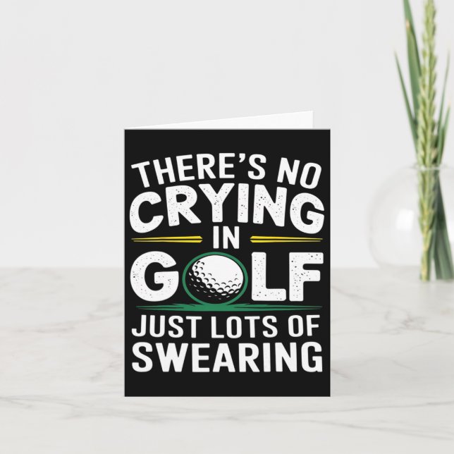 Carte Pas De Pleurage Dans Le Golf Juste Beaucoup De Bal (Devant)