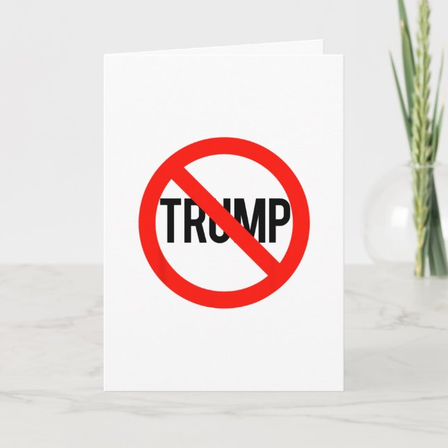 Carte Pas de Trump - Anti Trump  (Devant)