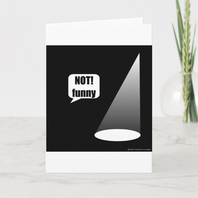 Carte Pas drôle (Devant)