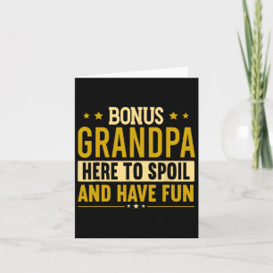 Carte Pas drôle Grand-père Bonus Grand-père