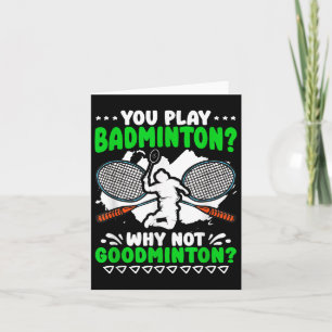 Carte Pas Goodminton Racket Shuttle Hobby Badminton Play
