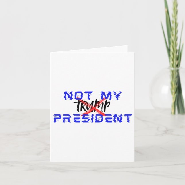 Carte Pas mon président (dis non au facisme) (Devant)