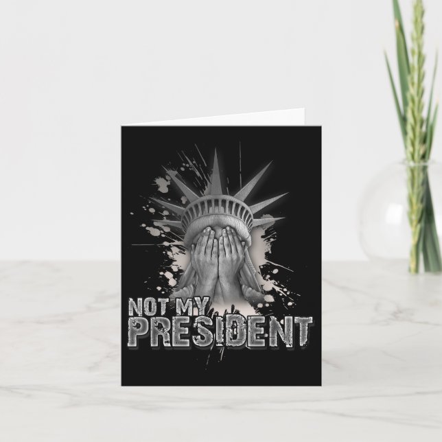 Carte Pas Mon Président _ Statue De La Liberté _ Anti Tr (Devant)