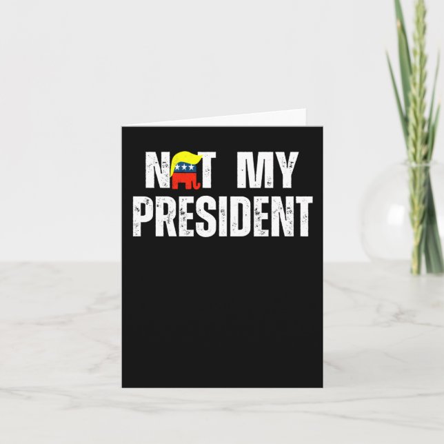 Carte Pas mon président Trump 2025 (Devant)