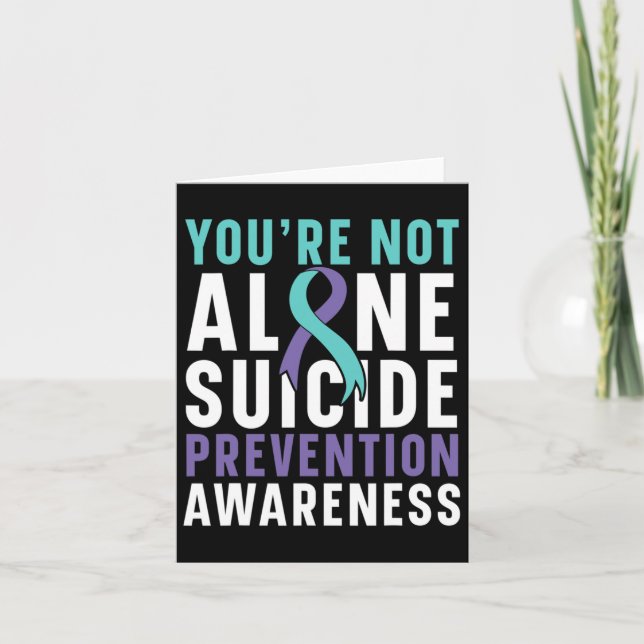 Carte Pas seule Dépression Prévention Suicide Sensibilis (Devant)