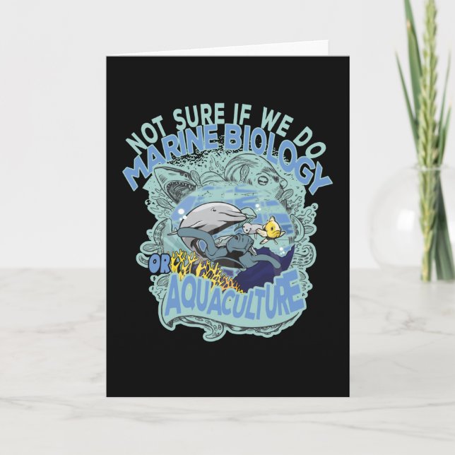 Carte Pas sûr si nous faisons de la biologie marine ou d (Devant)