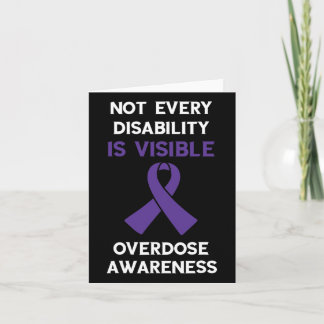 Carte Pas Tous Les Personnes Handicapées Purple Ribbon O