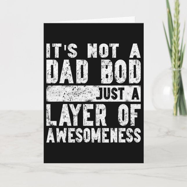 Carte Pas un corps de papa juste une couche de awesomene (Devant)