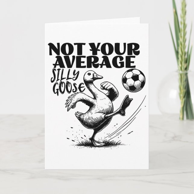 Carte Pas votre oie drôle moyenne Funny Soccer  (Devant)