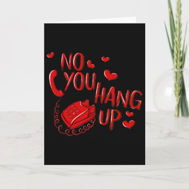 Carte Pas vous raccrochez la Saint-Valentin 2025 Amour d (Devant)