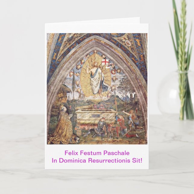 Carte Paschalis Scida En Dominique Résurrection (Devant)
