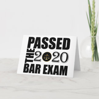 Carte Passé l'examen Bar 2020