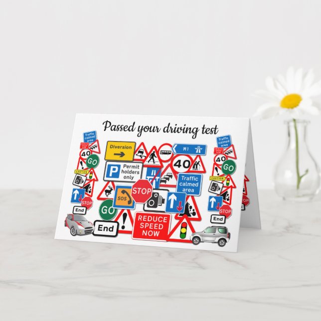 Carte Passé votre test de conduite ~ Félicitations! Cart (Petite plante)