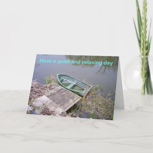 Carte passer une journée reposante (Devant)