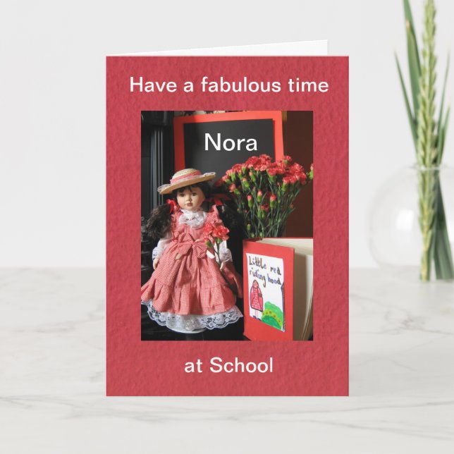 Carte Passez un moment fabuleux à l'école Nora a un fabu (Devant)