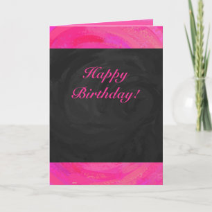 Carte Passion rose personnalisée