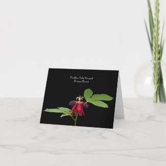 Carte Passion Rouge Exotique-Fleur Accueil Collectif