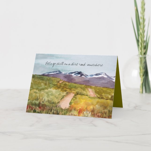 Carte Passons du temps ensemble Désert romantique (Devant)