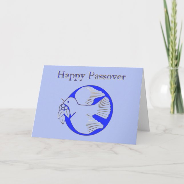 Carte Passover Pesach Greeting Shalom Jewish Hebrew Star (Devant)