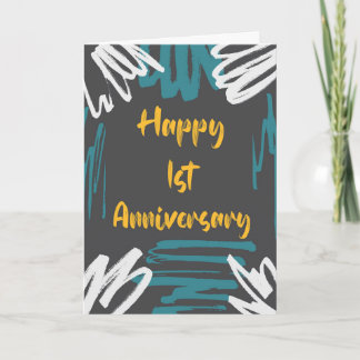 Carte Pastel 1er Anniversaire